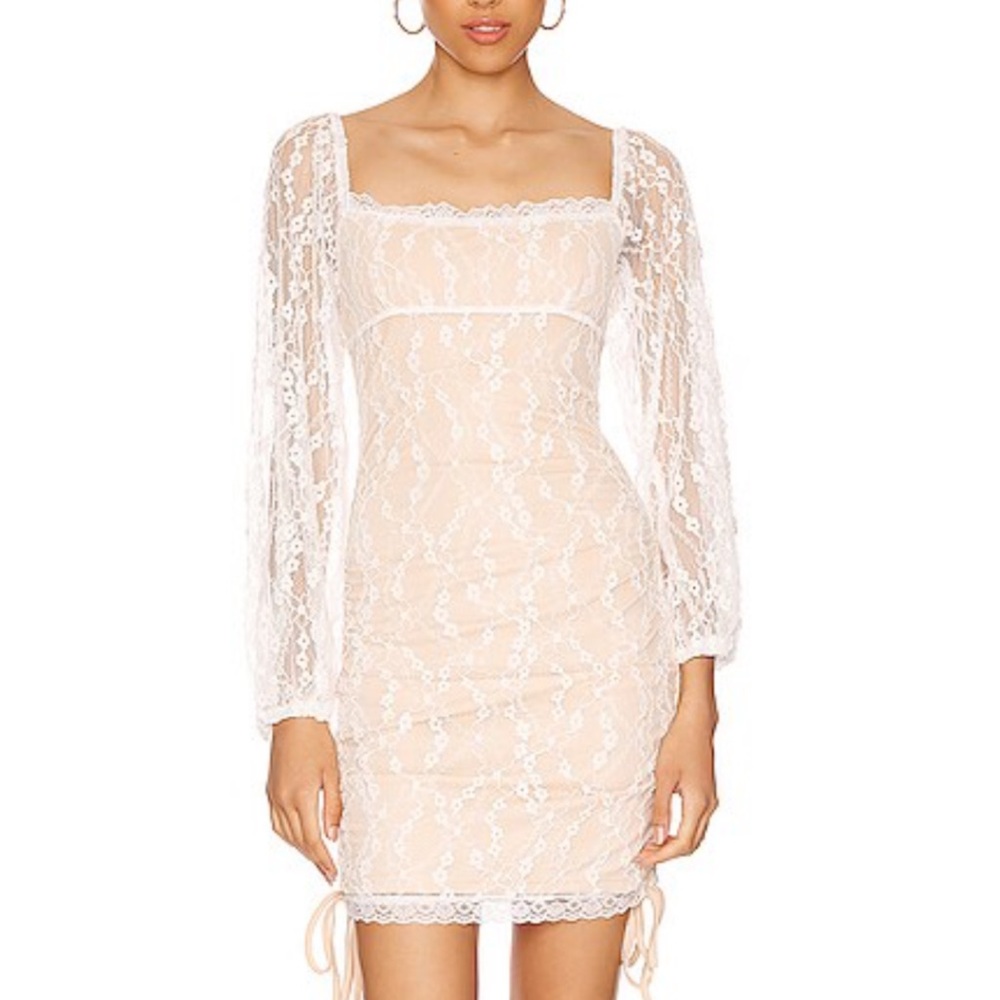 More to Come Elegant Lace Long Sleeve Dress